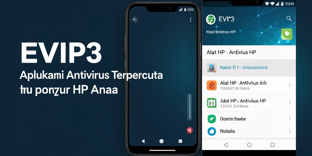 Antarmuka aplikasi EVIP3 yang ramah pengguna dan fungsional.