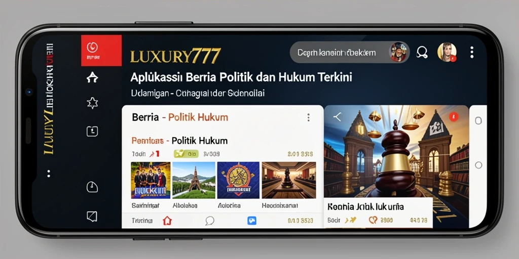 Tampilan antarmuka pengguna LUXURY777 yang menarik dan informatif.