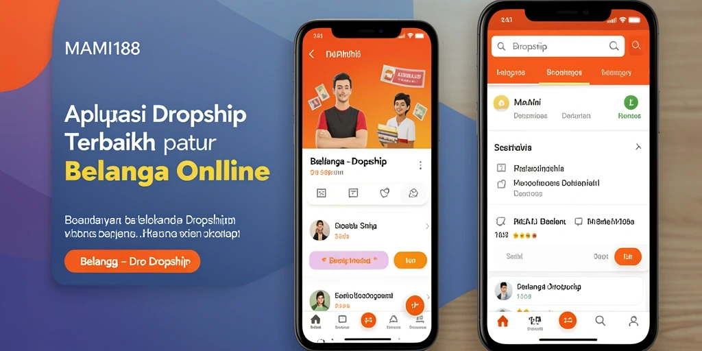 Tampilan antarmuka MAMI188 yang sederhana dan user-friendly untuk Dropship.